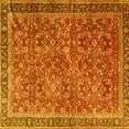 thumbnail image 1 of Ahgly Company Machine Washable Indoor Square Persian Yellow Traditional Area Rugs, 6' Square, 1 of 4