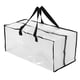 thumbnail image 1 of Bolsas para mudanzas de gran tamaño, impermeables, transparentes, con cremalleras, bolsa de almacenamiento resistente para ahorrar espacio, tipo asa de almacenamiento móvil, 1 of 10