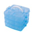 thumbnail image 1 of MesaSe Casewin 3-Tier Stackable Craft Organizers and Storage Box with 30 Compartments Bead Organizer Plastic Storage Box for Toys Dolls  Arts and Craft  Tape  Rock Collection  Ribbons, 1 of 7