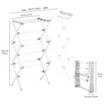 thumbnail image 2 of Tendedero plegable de metal blanco APEXCHASER de 3 niveles, 89 x 30 x 96 cm, 2 of 8