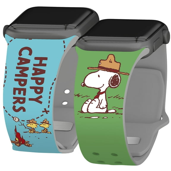 Peanuts Beagle Scouts HD Unisex Watch Band for Apple Watch - 42/44/45/49mm(46mm Series 10) Short Happy Campers by Affinity Bands