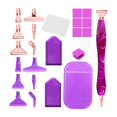 thumbnail image 2 of Herramientas de artesanía de diamantes, bolígrafo de punta, bandejas antideslizantes, accesorios de artesanía de diamantes, punta de metal para manual Violeta Soledad bolígrafo artesanal de diamantes, 2 of 6