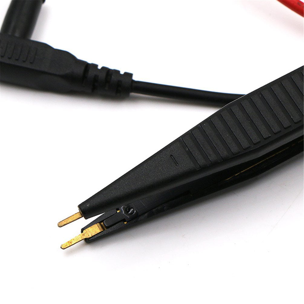 SMD Inductor Test Clip Probe Tweezers for Resistor Multimeter Capacitor MF 