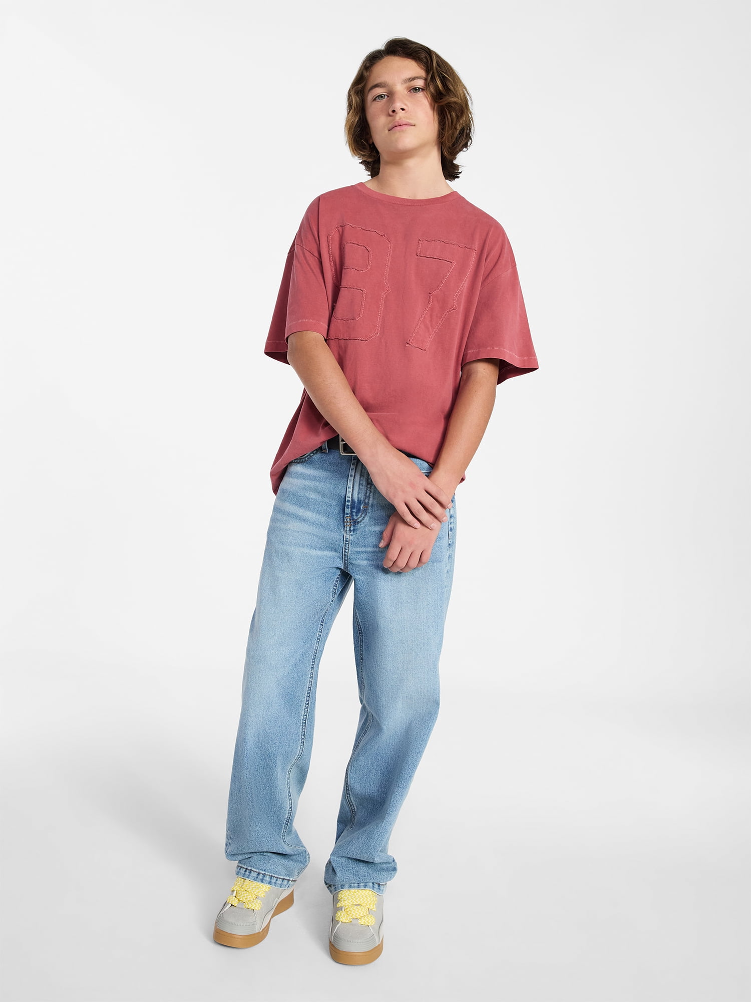 Weekend Academy Boys Varsity Tee with Short Sleeves, Sizes 4-18