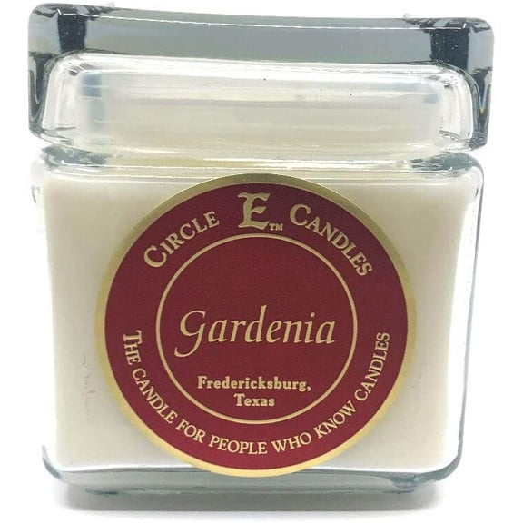 Circle E Candles, Gardenia Scent, Large Size Jar Candle, 32oz, 2 Wicks