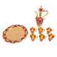 thumbnail image 2 of Juego De Cafetera, Exquisita Artesanía En Relieve, Tetera, Kit De Olla Para Vino, Resistente A La Corrosión, Resistente A Altas Temperaturas, Juego De Cafetera Vintage Para Bodas, 2 of 7