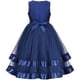 thumbnail image 2 of Vestido de Niña Azul Vestido de Gala Boda Fiesta Certamen Formal sin Mangas 8 Años, 2 of 6