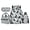 Light Blue Stripe Dachshund, variant on Yuyamidu Blue Baseball 4Pcs 17 Inch Backpack Set for Boys Girls Elementary Middle School Bookbag with Lunch Bag Pencil Case Water Bottle Bag Kids Back to School Rucksack