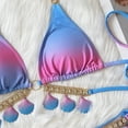 thumbnail image 7 of Bikinis for Women 2 Piece Gradient Color Swimsuit Fashion Filled Swimwear Beachwear, 7 of 7