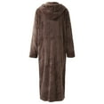 thumbnail image 2 of Matching Couples Pajamas Unisex Lightweight Lovers Robes Soft Warm Solid Color Bathrobe Sleepwear Long Sleeve Loungewear with Pockets, 2 of 8