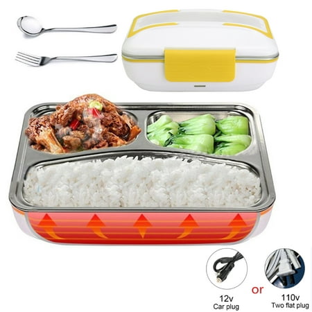 Portable Electric Heating Food Warmer Truck Car Lunch Box Food Storage Bento Meal Heater