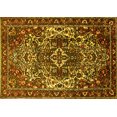 thumbnail image 1 of Ahgly Company Machine Washable Indoor Rectangle Persian Yellow Traditional Area Rugs, 3' x 5', 1 of 4