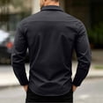 thumbnail image 5 of Men's Tactical Shirt, Long Sleeve Quick-Dry Work Shirt With Ventilation & Multi-Pockets, Outdoor Casual Tactical Clothing Black L, 5 of 9