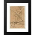 thumbnail image 2 of Pierre Puvis de Chavannes 13x18 Black Modern Framed Museum Art Print Titled - Man Standing in a Boat (1866), 2 of 5