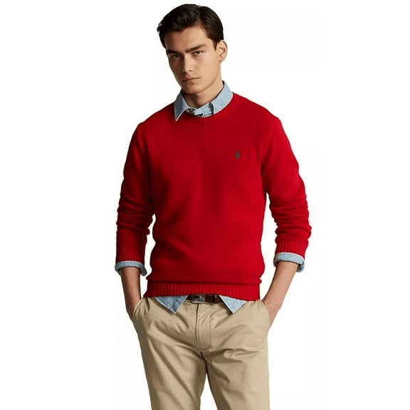 Polo Ralph Lauren RL2000 RED Men's Cotton Crewneck Sweater US XX-Large