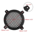thumbnail image 4 of 4pcs 4" Black Round Car Speakers Cover Plastic Mesh Woofer Subwoofer Grill Protector, 4 of 5