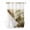 Yellow, variant on No Hook Shower Curtains with Snap-in Liner Set, Blue Mountain Waterproof Hotel Bathroom Shower Curtain, Misty Forest Nature Woodland Pine Tree Landscape Mesh Top Window Bath Curtains 36''x72''