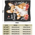 thumbnail image 5 of Cute Corgi Blanket Dog Gifts for Dog Lovers Soft Cozy Dog Plush Throw Blanket Super Warm Fleece Fuzzy Corgi Bedding Blanket for Kids Girls Boys Women Bed Decor Stuff 40"X50", 5 of 6