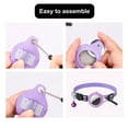 thumbnail image 5 of Deyuer Pet Collar Reflective Adjustable Strap with Little Bell Button Safety Nylon for Airtag Tracker, 5 of 11