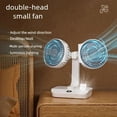 thumbnail image 2 of Desktop Double- Fan, Desktop Fan, Oscillating Fan, Low-Noise Double- Fan, High-Wind Power Electric Fan, 2 of 7