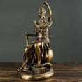 thumbnail image 2 of Escultura nórdica vintage de resina de la diosa de la justicia, 26,5 cm, 2 of 2