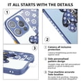 thumbnail image 3 of FIEWESEY Compatible iPhone 12 Pro Phone Case, Cool Bear Shockproof Fashion Full Protection Soft TPU and Hard PC Back Scratch Slim Case for iPhone 12 Pro 6.1 inch (Deep Blue), 3 of 6