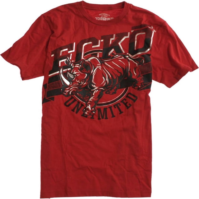Camiseta gráfica Rhino Banner Ecko Unltd roja mediana
