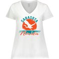 thumbnail image 3 of Inktastic Sarasota Florida Vacation Trip Women's Plus Size V-Neck T-Shirt, 3 of 5