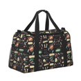 thumbnail image 2 of Fotbe Vegetable Quiche Bolsa de Viaje con Estampado, Bolsa de Fin de Semana para Mujer con Compartimento para Zapatos, Bolsa de Gimnasio con Bolsillo Húmedo, 2 of 7