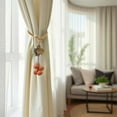 thumbnail image 6 of Pumpkin Curtain Tieback Fabric Window Holder Seasonal Decor - Ball Hook Storage Buckle for Sheer Drapes Home Accent​(Orange), 6 of 6