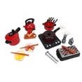 thumbnail image 3 of Juego de simulación de ollas para niños, juego de rol de cocina, juguetes de cocina de plástico imaginativos, color rojo, 3 of 14