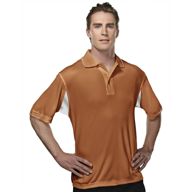 mens orange golf shirts