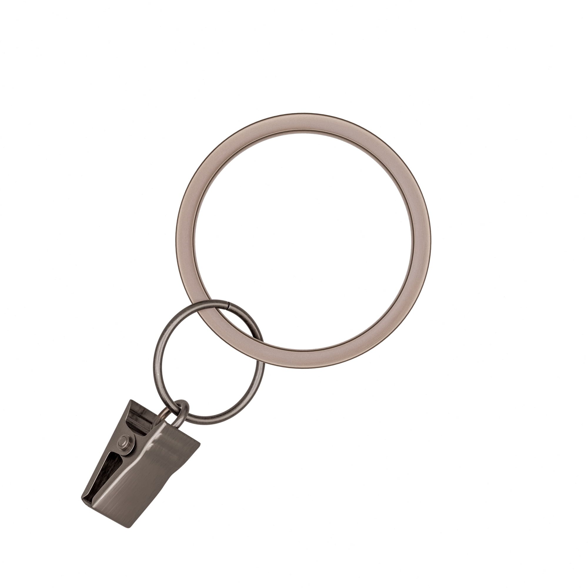 (2 pack) Better Homes & Gardens Plated Oil Rubbed Bronze Curtain Clip Rings (7 Pack)