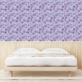 thumbnail image 3 of Ambesonne Floral Design Peel & Stick Wallpaper for Home, Leaves Boho Print, 13"x72", Pale Purple Pastel Purple, 3 of 5