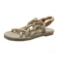 thumbnail image 1 of Handmade Hemp Gladiator Rope Sandals For Women Summer Women's Shoes, 1 of 5