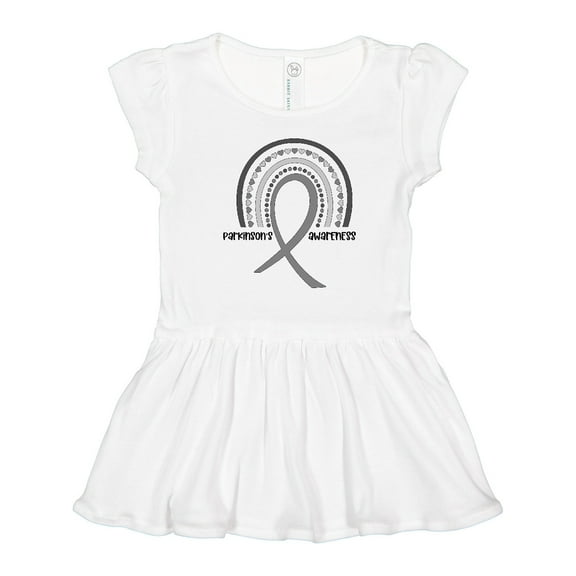 Inktastic Parkinson's Awareness Ribbon Rainbow Girls Toddler Dress