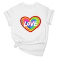 thumbnail image 2 of 2 Pcs Pride Shirts for Women Rainbow Graphic Tees Shirts Ally Equality Tops Letter Print T-Shirts Crew Neck Tees Short Sleeve Top Light Breathable Tunic Blouses Going Out Beach Holiday Tees Clothes, 2 of 3