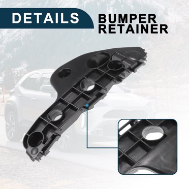 INFINAUTO Soporte De Parachoques, Lado Izquierdo, Soporte De Retención De Parachoques Delantero No.525360D040 Para Toyota Yaris 2006-2009 ABS Plástico Negro, 1 Unidad
