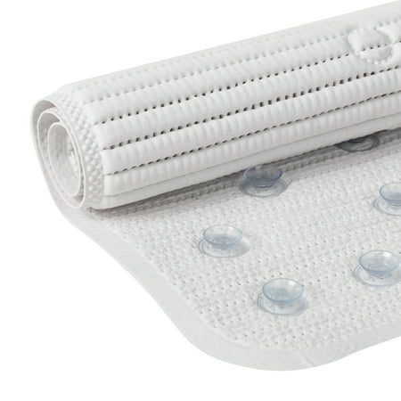 Clorox 21" x 21" Foam Cushioned Shower Mat with Suction Cups, White