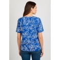 thumbnail image 2 of Jessica London Women's Plus Size Stretch Cotton Square Neck Tee, 2 of 6