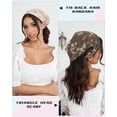 thumbnail image 3 of AWAYTR Tie-Back Triangle Cotton Bandana Floral Boho Multicolor 2 Pack, 3 of 7