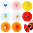 thumbnail image 3 of Homoyoyo Reliable Silicone Mug Covers Anti-Leak Protection Cute Fruits  8Pcs, 3 of 8