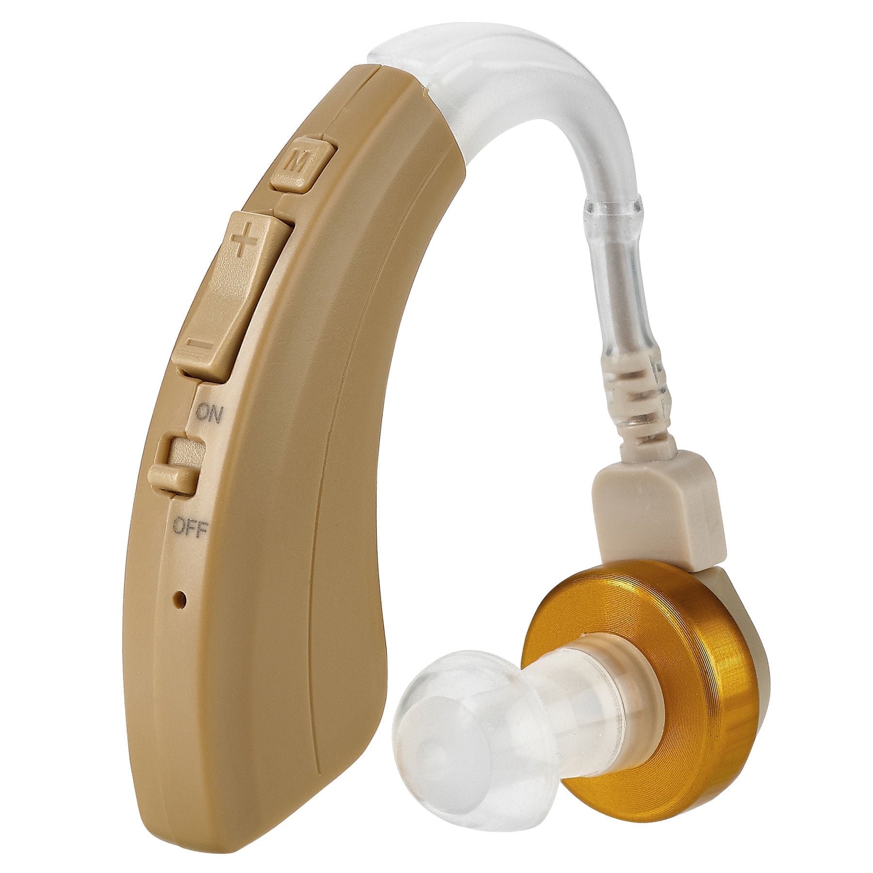 MEDca Small Discreet Digital Hearing Amplifier, Beige, 1 Pack