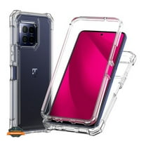 For T-Mobile REVVL 8 Pro 2025 Full Body Hybrid TPU Shockproof Heavy Duty Frame Protective Phone Case [Clear]