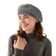 thumbnail image 2 of Boinas de cachemira, gorros de lana merino cálidos para mujer, gorro de punto de moda para invierno, 2 of 5
