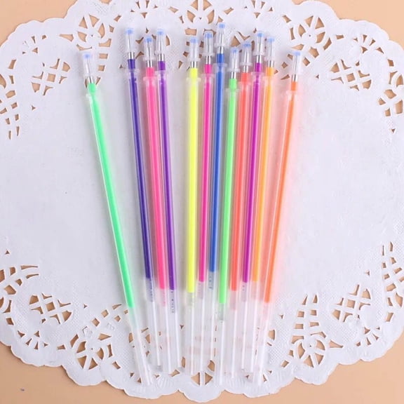 Ckraxd 12 Color Gel Pen Refills Multi Color Ink Smooth Writing for Art Crafts Scrapbooking Invitations Greeting Cards