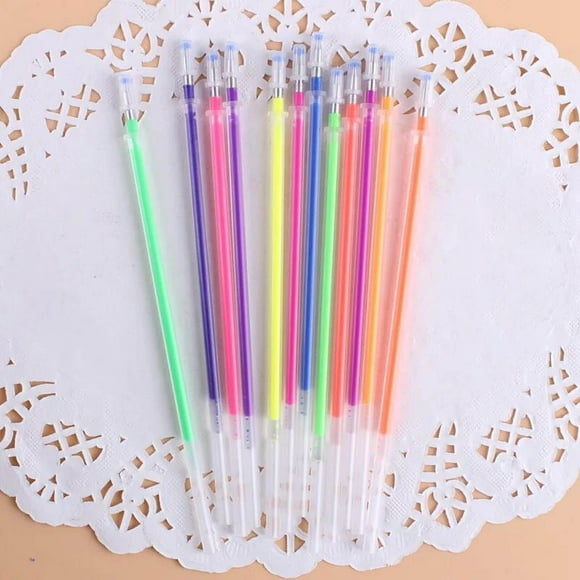 Aqestyerly 12 Color Refill Color Refill Office Supplies Pen Multi Color Refill Student Stationery Pen 12Ml