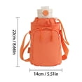 thumbnail image 3 of Water Bottle Holder with Phone Pocket Crossbody Water Bottle Carrier Bag with Adjustable Shoulder Strap and Zipper Pouch for Hiking, Travel, Walking (1PC), 3 of 6
