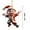 B, variant on Eolstice Acrylic Dwarf Christmas Tree Pendant, Cute Flat Print Gnome Design, Miniature Holiday Character Decoration for Tree Decor and Gift Giving