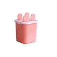 thumbnail image 2 of Rewenti 4 Cavity Ice Lolly form with Lid Reusable Plastic Ice Cream Maker for Homemade Popsicles Chilled Treats, 2 of 6